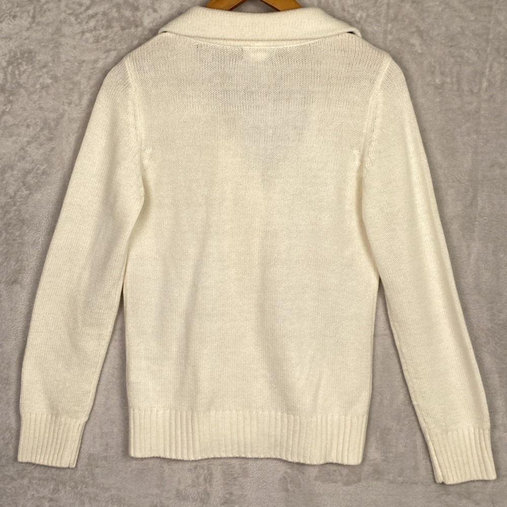 Women's Whimsigoth Cardigan Sweater Venus Lace Small White Black Dark Coquette‎ - Picture 2 of 8